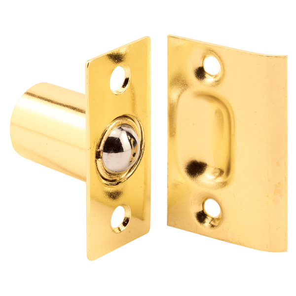 Prime-Line 27/32 in. Brass-Plated Housing and Plates, Steel Ball Catch and Inner U 9132
